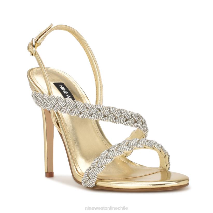 Nine West sandalias tiff de tacón con tira trasera 2Z2T1821 cristal platino Nine West chile outlet