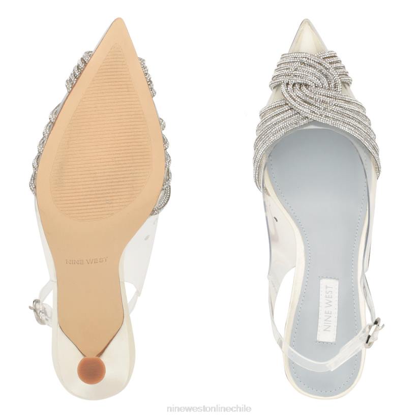 Nine West zapatos de tacón nalan 2Z2T840 marfil/cristal transparente Nine West sandals