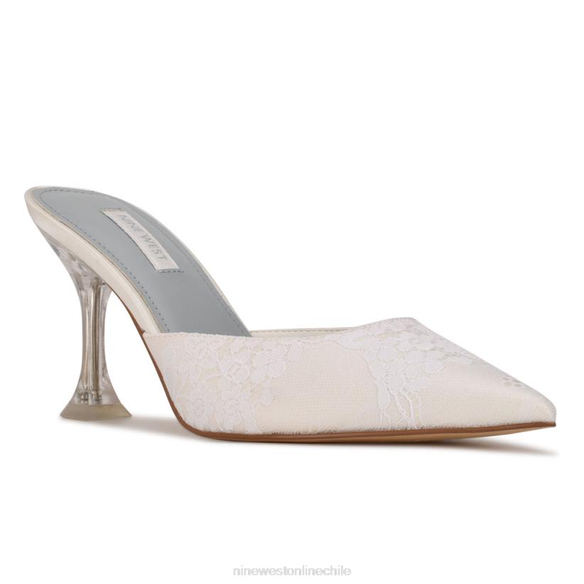 Nine West mules con punta puntiaguda 2Z2T2010 encaje blanco Nine West sandals
