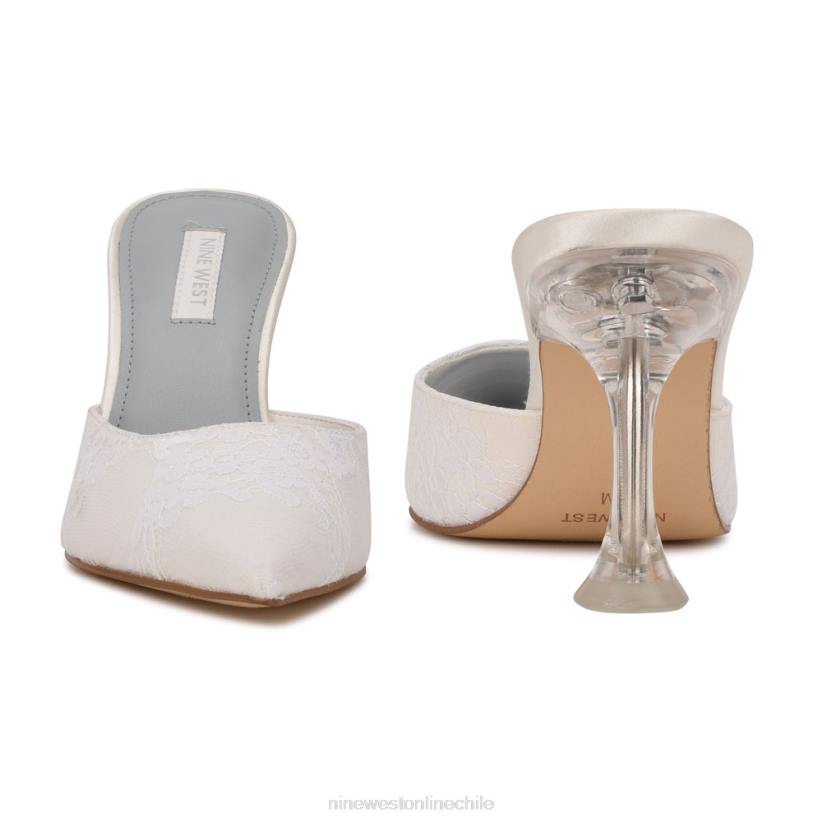 Nine West mules con punta puntiaguda 2Z2T2010 encaje blanco Nine West sandals