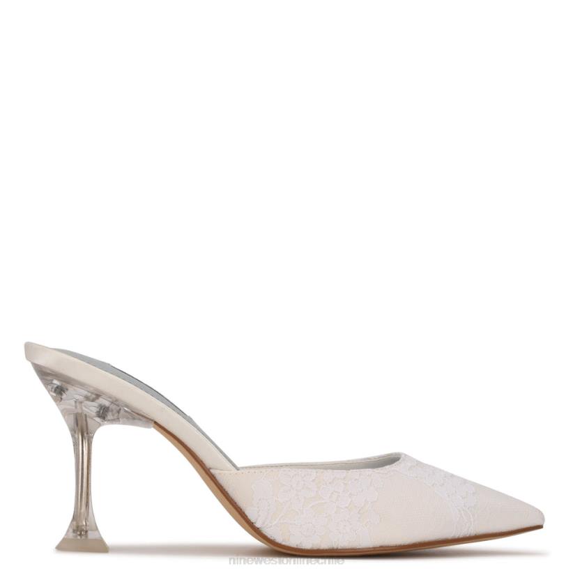 Nine West mules con punta puntiaguda 2Z2T739 encaje blanco Nine West zapatillas chile