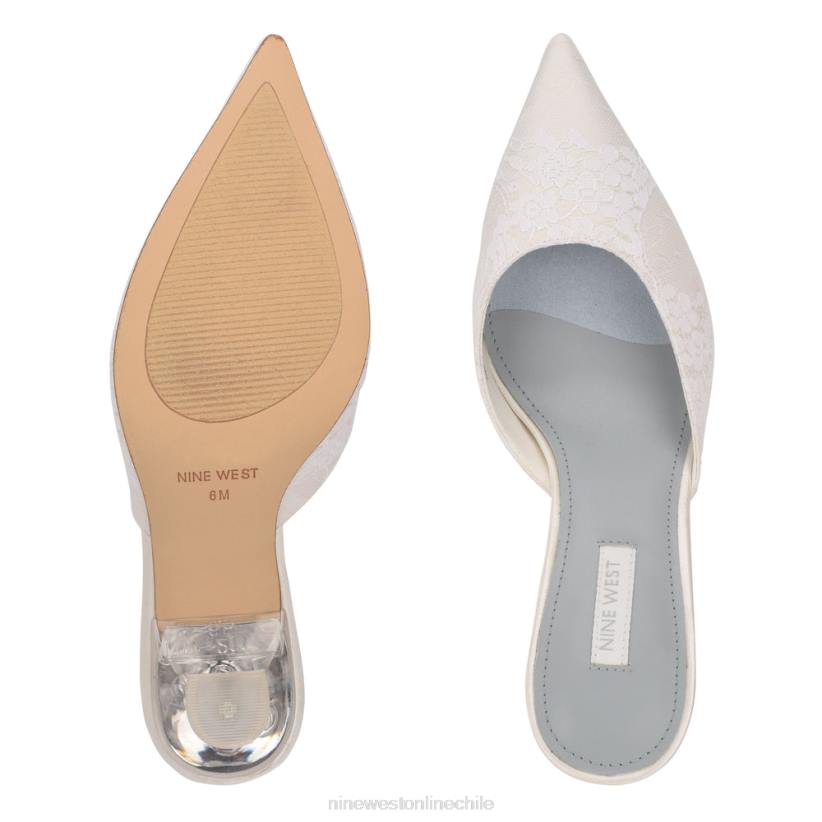Nine West mules con punta puntiaguda 2Z2T739 encaje blanco Nine West zapatillas chile