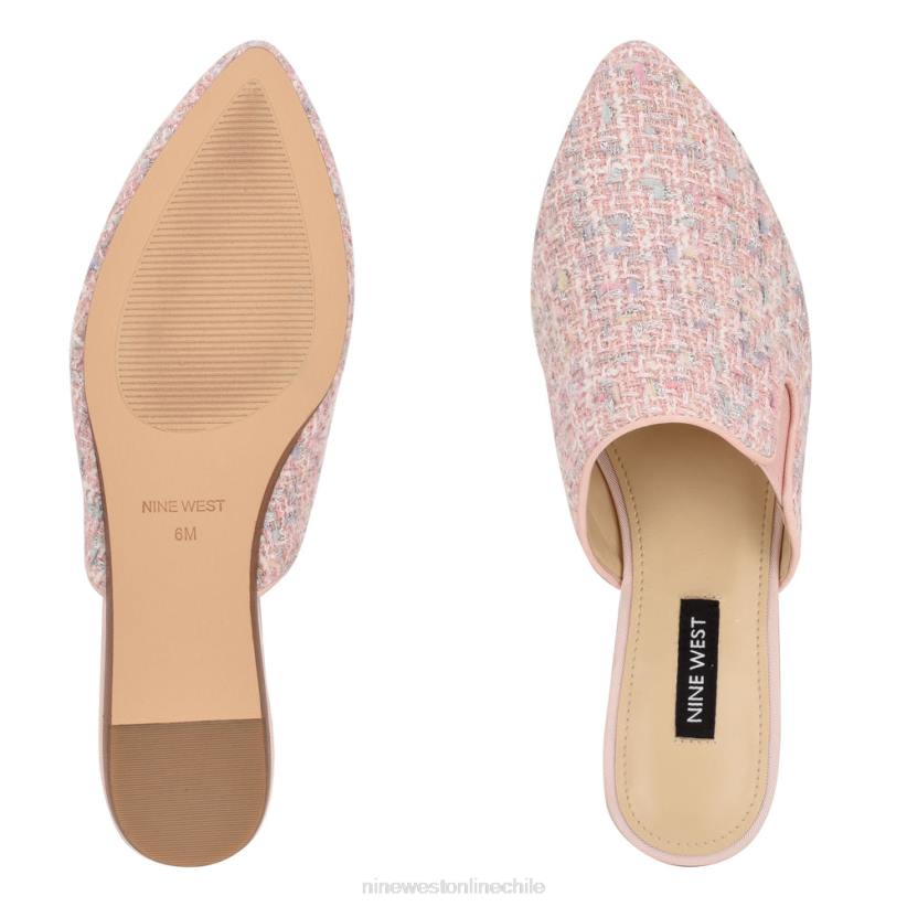Nine West mules freeda con puntera puntiaguda 2Z2T2346 boucle rosa claro Nine West sandals