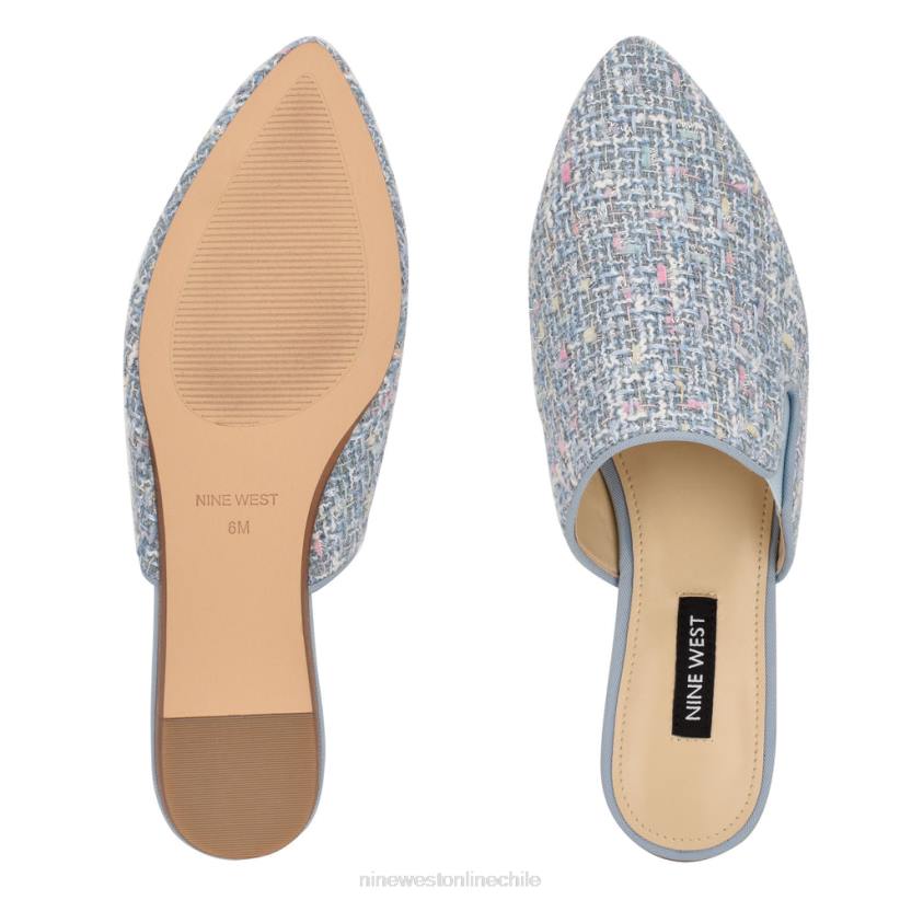 Nine West mules freeda con puntera puntiaguda 2Z2T2347 boucle azul claro Nine West zapatillas chile