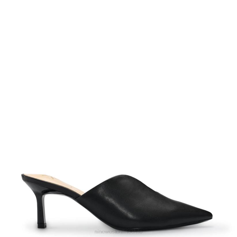 Nine West mules kapps 9x9 con puntera puntiaguda 2Z2T698 cuero negro Nine West chile carteras