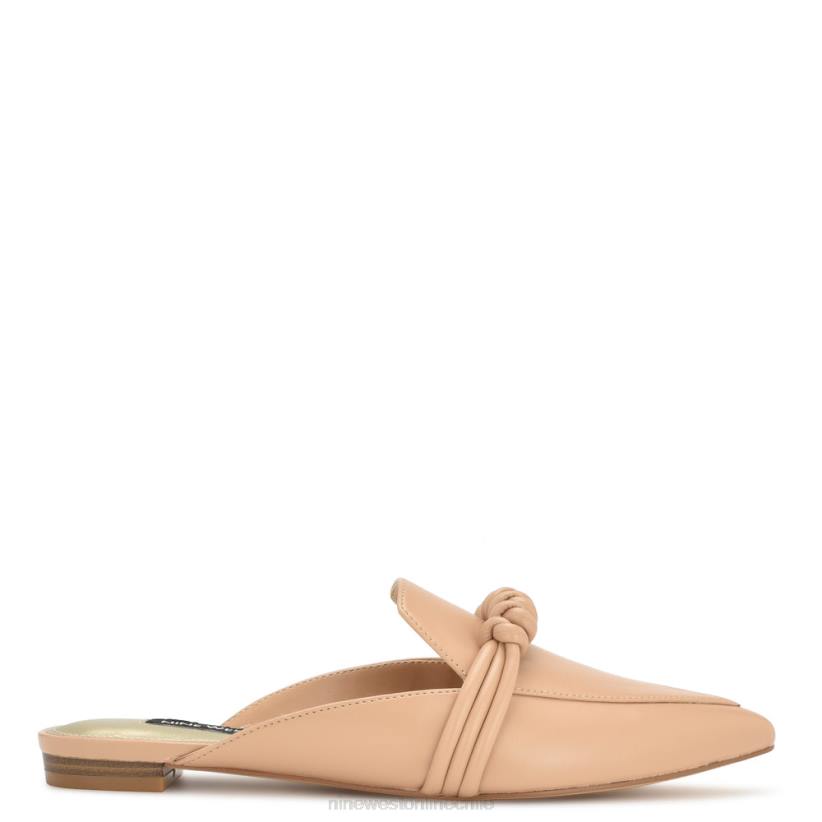 Nine West mules planos Aliby 2Z2T2092 rubor cálido Nine West cartera negra