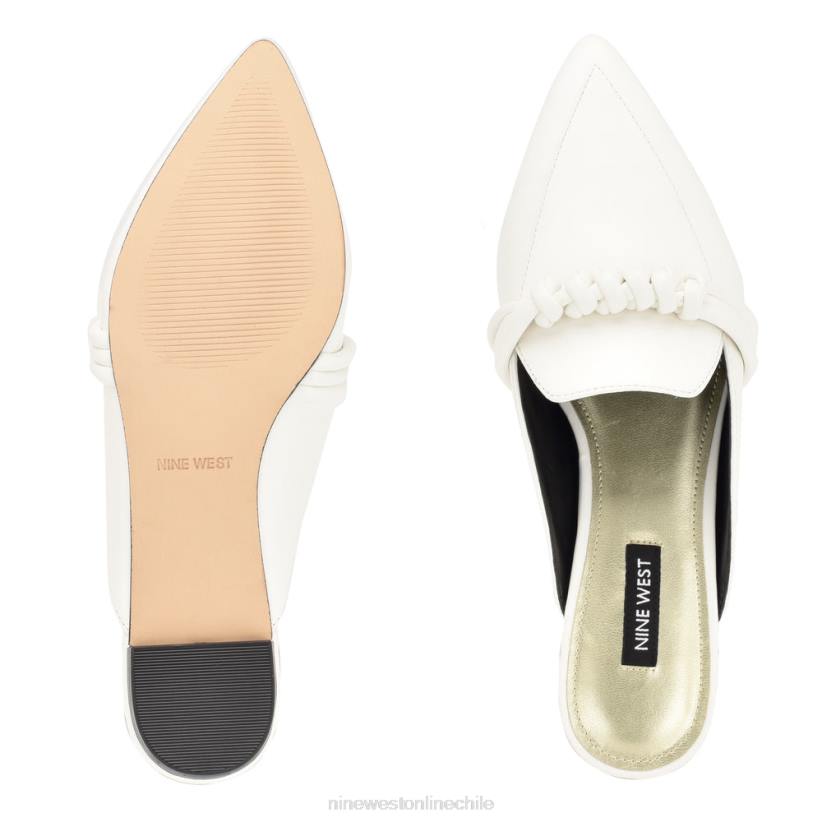 Nine West mules planos Aliby 2Z2T2106 blanco Nine West sandals