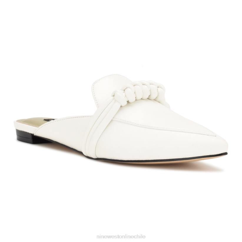 Nine West mules planos Aliby 2Z2T687 blanco Nine West chile outlet