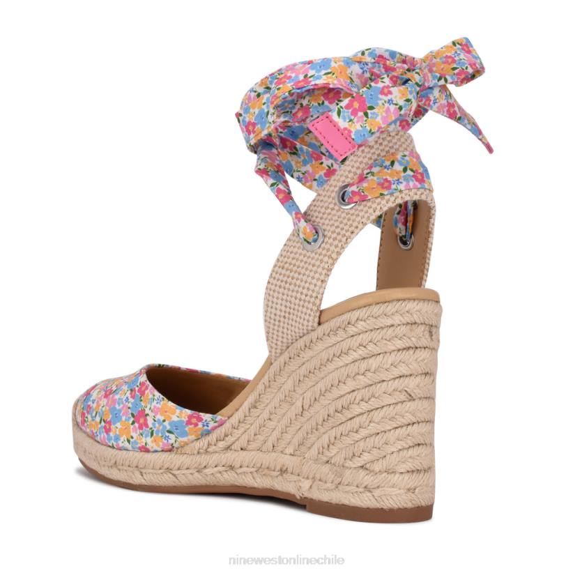 Nine West sandalias con cuña y alpargatas cruzadas en el tobillo 2Z2T843 floral tonto Nine West chile outlet
