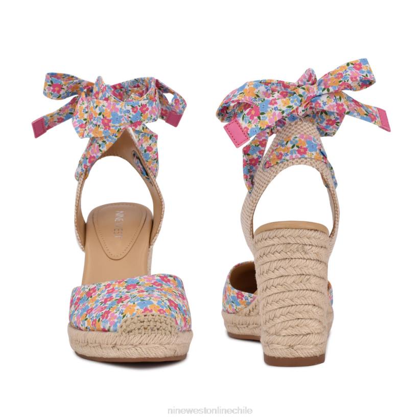 Nine West sandalias con cuña y alpargatas cruzadas en el tobillo 2Z2T843 floral tonto Nine West chile outlet