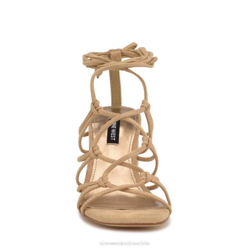 Nine West sandalias cruzadas al tobillo Glaven 2Z2T837 gamuza color canela Nine West chile outlet