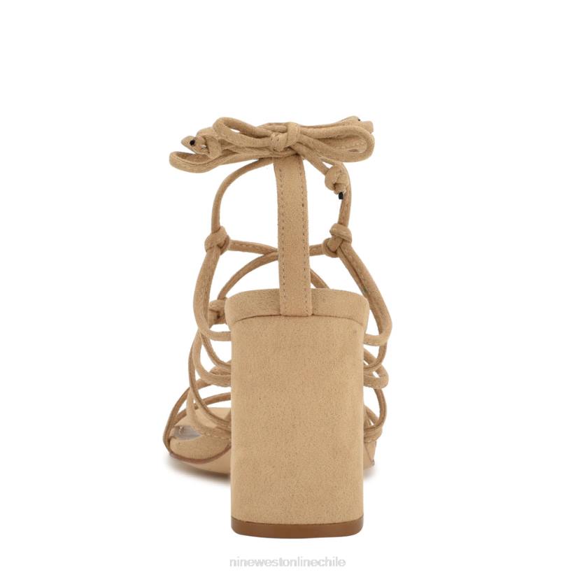 Nine West sandalias cruzadas al tobillo Glaven 2Z2T837 gamuza color canela Nine West chile outlet