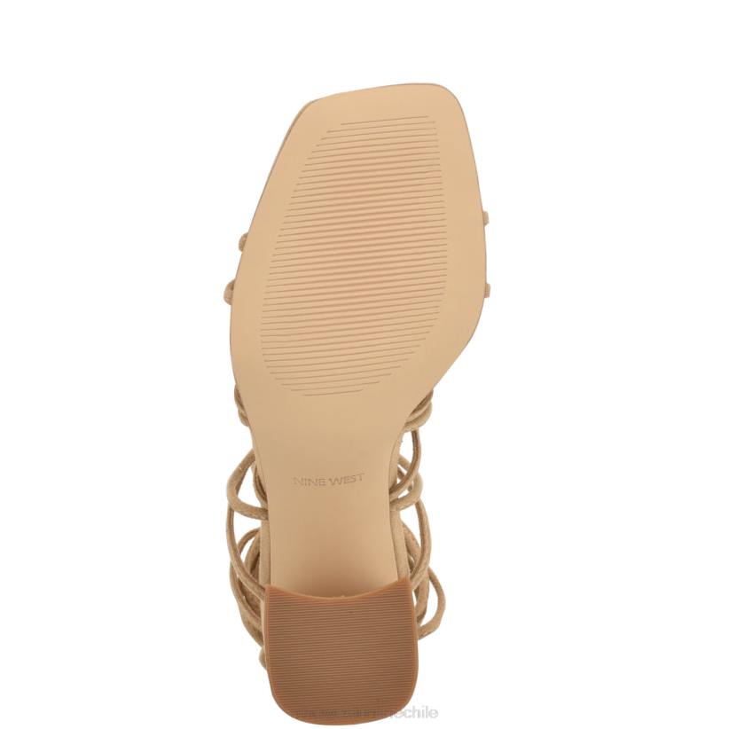 Nine West sandalias cruzadas al tobillo Glaven 2Z2T837 gamuza color canela Nine West chile outlet