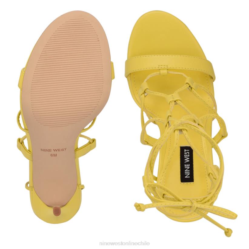 Nine West sandalias cruzadas en el tobillo 2Z2T855 nuevo amarillo Nine West chile outlet