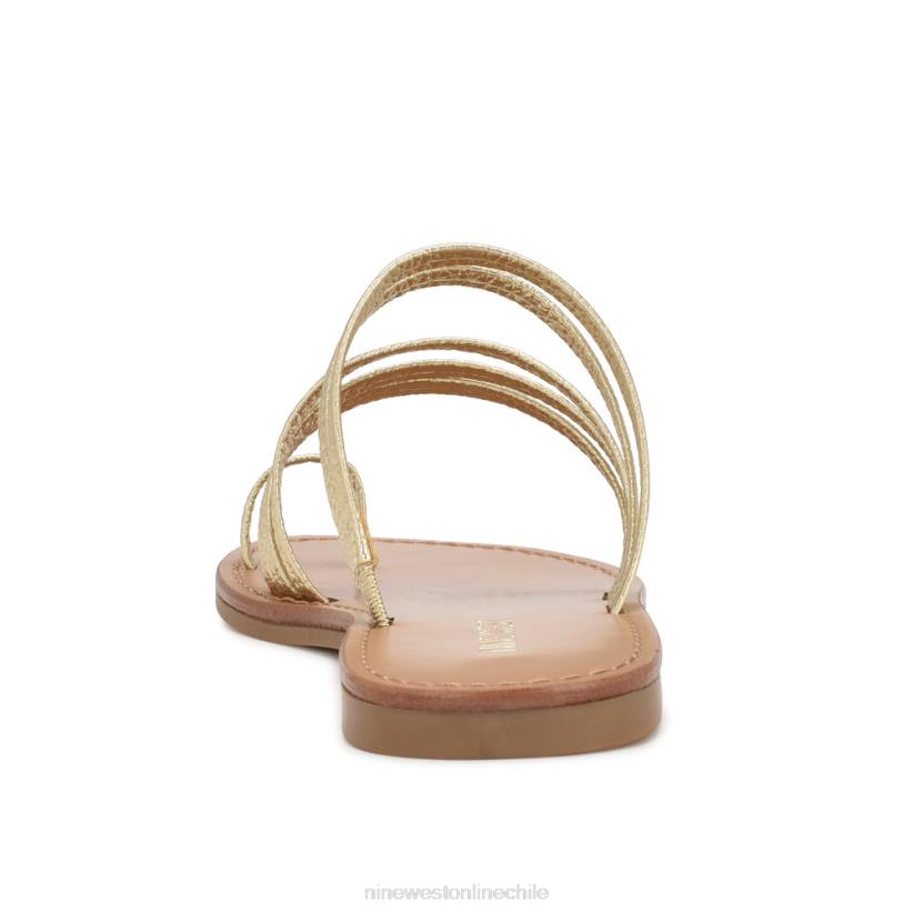 Nine West sandalias planas con tiras y anillo en el dedo Cins 2Z2T801 platino Nine West chile outlet