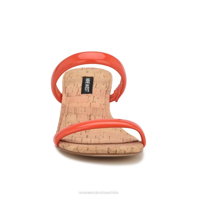 Nine West sandalias tae de tacón 2Z2T804 corcho naranja Nine West sandals