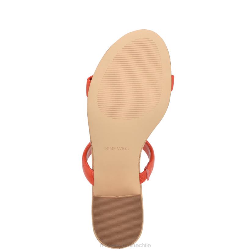 Nine West sandalias tae de tacón 2Z2T804 corcho naranja Nine West sandals