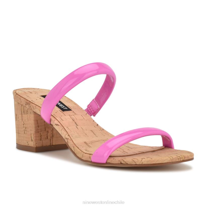 Nine West sandalias tae de tacón 2Z2T805 corcho rosa neón Nine West zapatillas chile