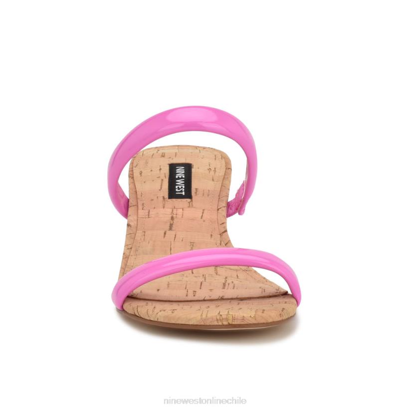Nine West sandalias tae de tacón 2Z2T805 corcho rosa neón Nine West zapatillas chile