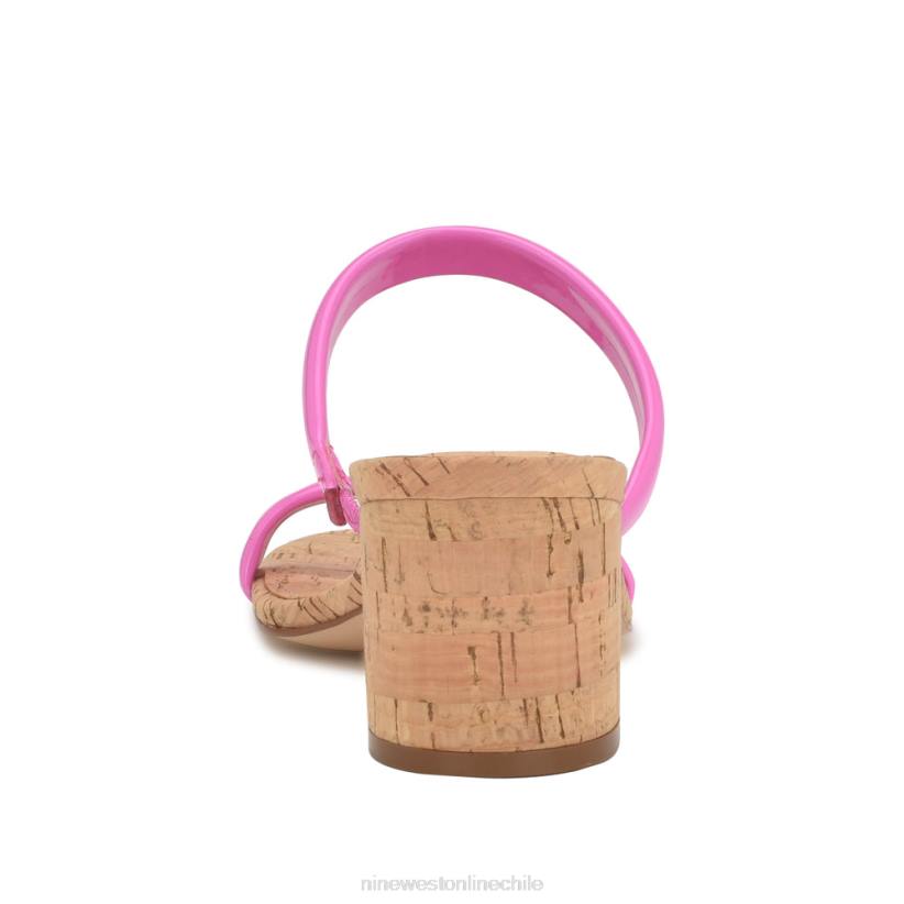 Nine West sandalias tae de tacón 2Z2T805 corcho rosa neón Nine West zapatillas chile