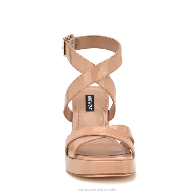 Nine West sandalias con plataforma y tira en el tobillo 2Z2T822 patente de rubor Nine West sandals