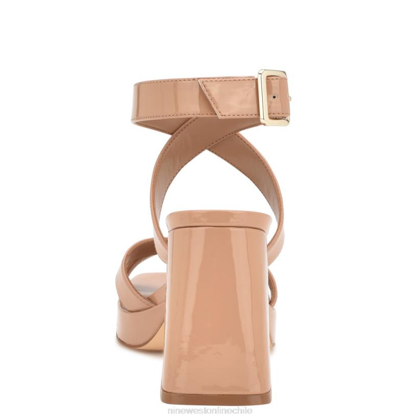 Nine West sandalias con plataforma y tira en el tobillo 2Z2T822 patente de rubor Nine West sandals