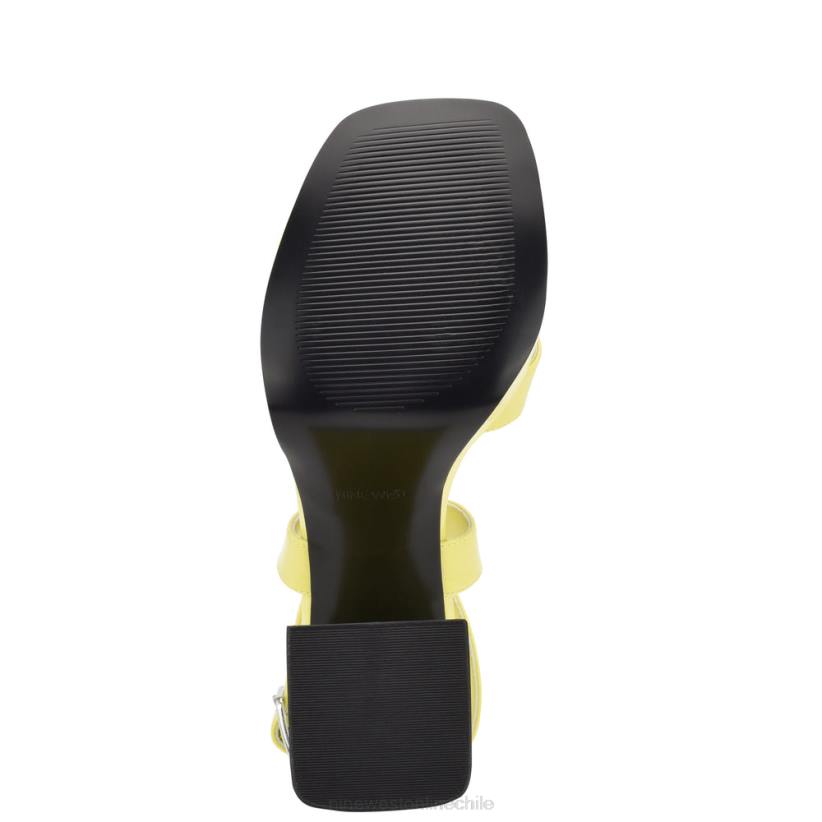 Nine West sandalias con plataforma y tira en el tobillo 2Z2T827 patente amarilla Nine West shoes