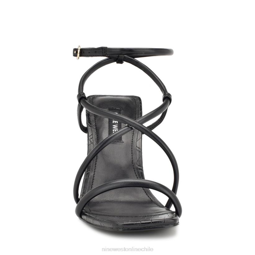 Nine West sandalias de tacón con tiras yeera 2Z2T819 cocodrilo negro Nine West chile outlet