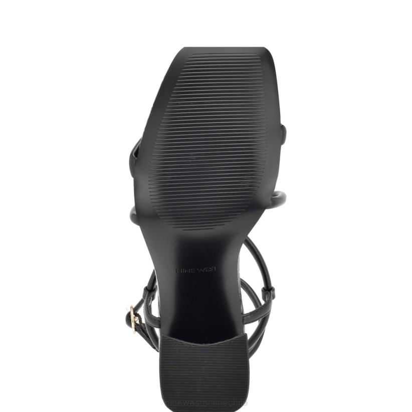 Nine West sandalias de tacón con tiras yeera 2Z2T819 cocodrilo negro Nine West chile outlet