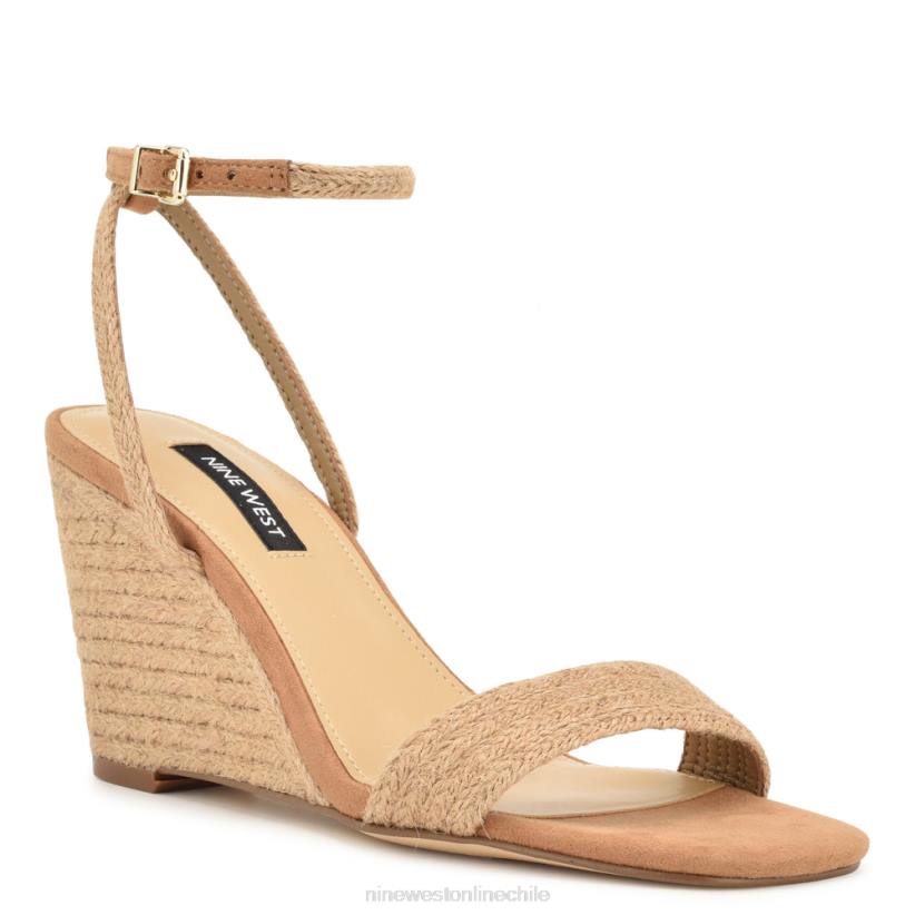 Nine West sandalias nilo con cuña 2Z2T828 tejido bronceado Nine West sandals