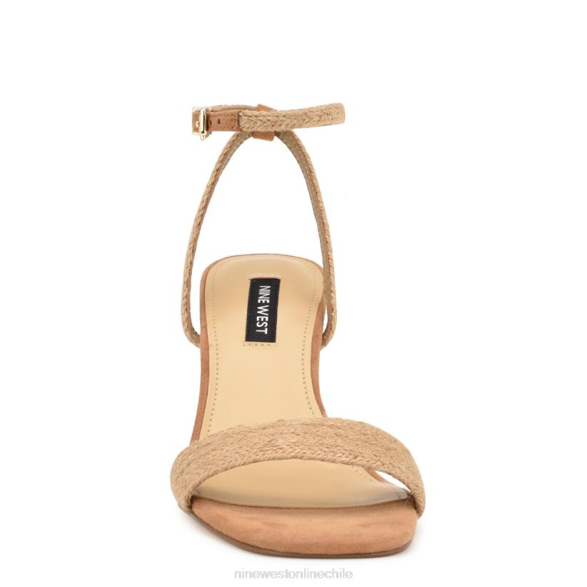 Nine West sandalias nilo con cuña 2Z2T828 tejido bronceado Nine West sandals