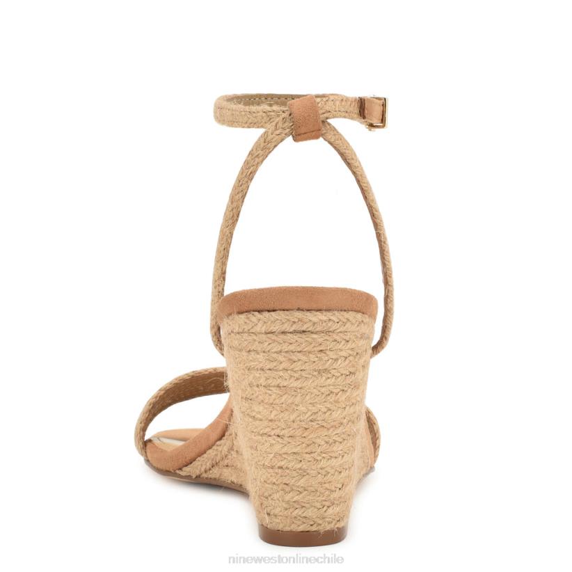 Nine West sandalias nilo con cuña 2Z2T828 tejido bronceado Nine West sandals
