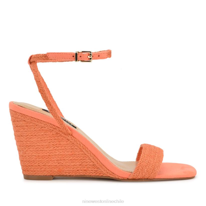 Nine West sandalias nilo con cuña 2Z2T829 tejido naranja Nine West zapatillas chile