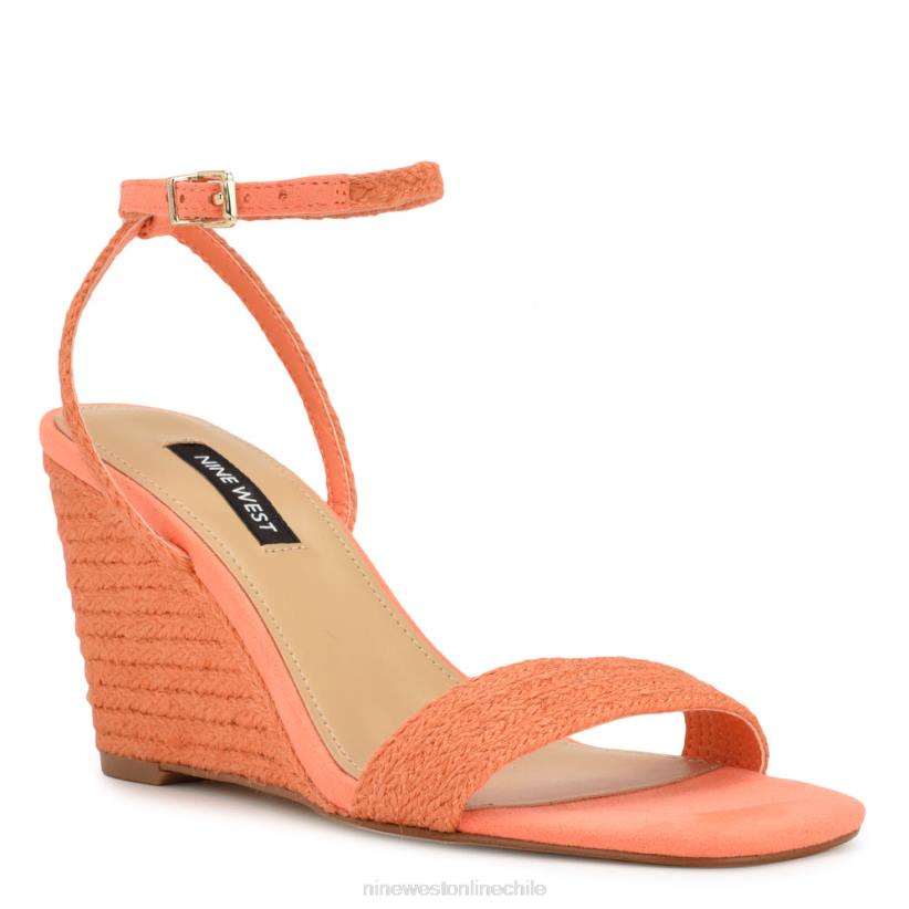 Nine West sandalias nilo con cuña 2Z2T829 tejido naranja Nine West zapatillas chile