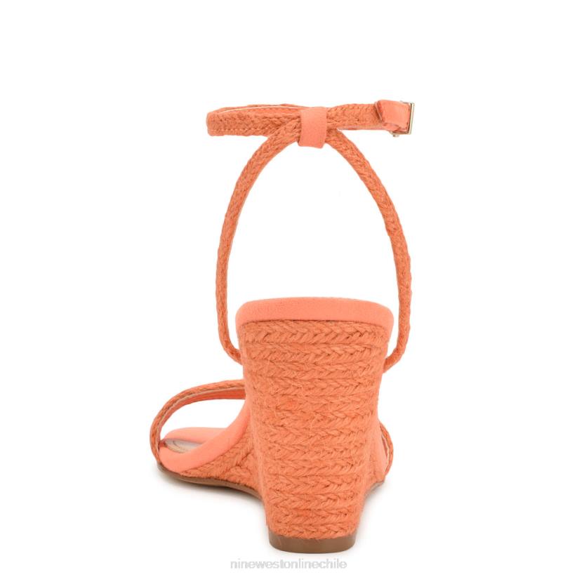 Nine West sandalias nilo con cuña 2Z2T829 tejido naranja Nine West zapatillas chile