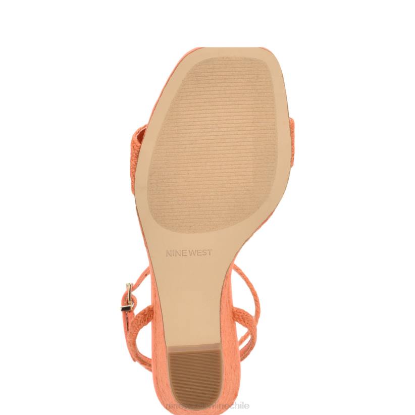 Nine West sandalias nilo con cuña 2Z2T829 tejido naranja Nine West zapatillas chile