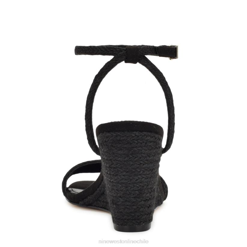 Nine West sandalias nilo con cuña 2Z2T830 tejido negro Nine West chile carteras