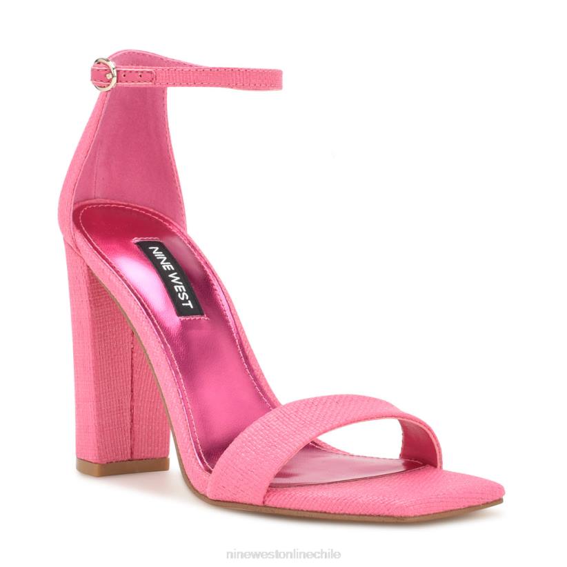 Nine West sandalias Marrie con tira tejida en el tobillo 2Z2T339 rafia rosa Nine West chile outlet