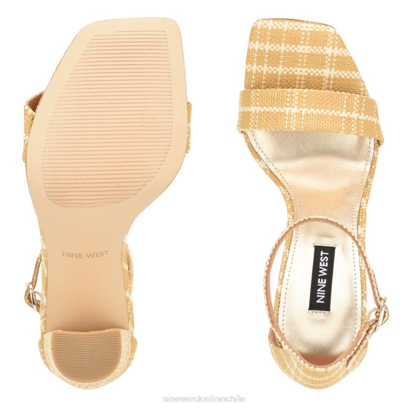 Nine West sandalias Marrie con tira tejida en el tobillo 2Z2T423 natural Nine West chile outlet