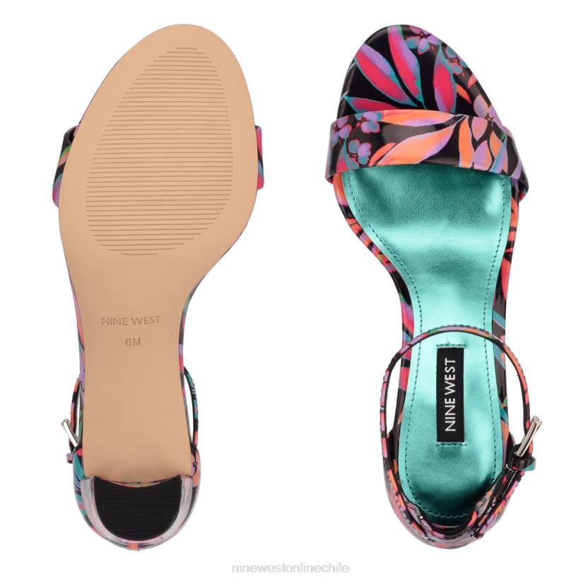 Nine West sandalias Pruce con tira en el tobillo y tacón cuadrado 2Z2T1930Nine West cartera negra