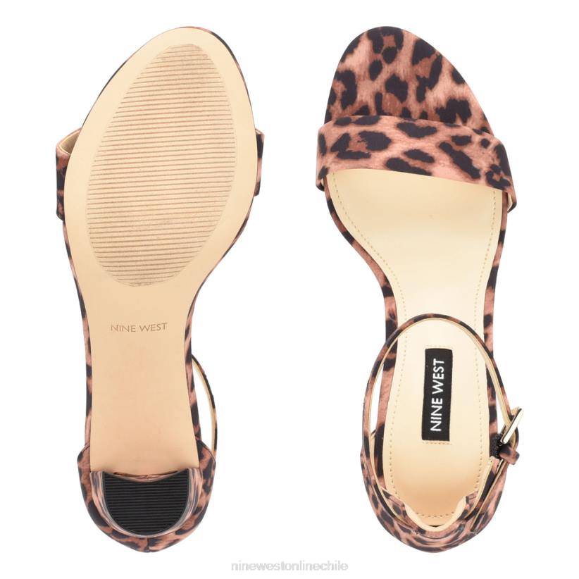Nine West sandalias Pruce con tira en el tobillo y tacón cuadrado 2Z2T445 leopardo bronceado Nine West zapatillas chile