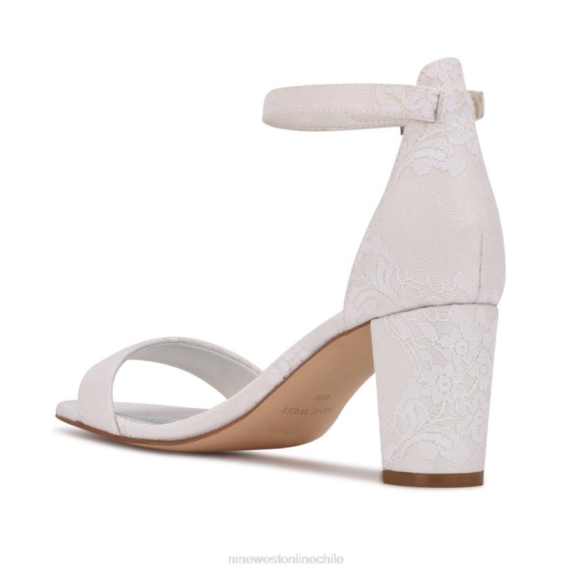 Nine West sandalias Pruce con tira en el tobillo y tacón cuadrado 2Z2T511 encaje de marfil Nine West zapatillas chile