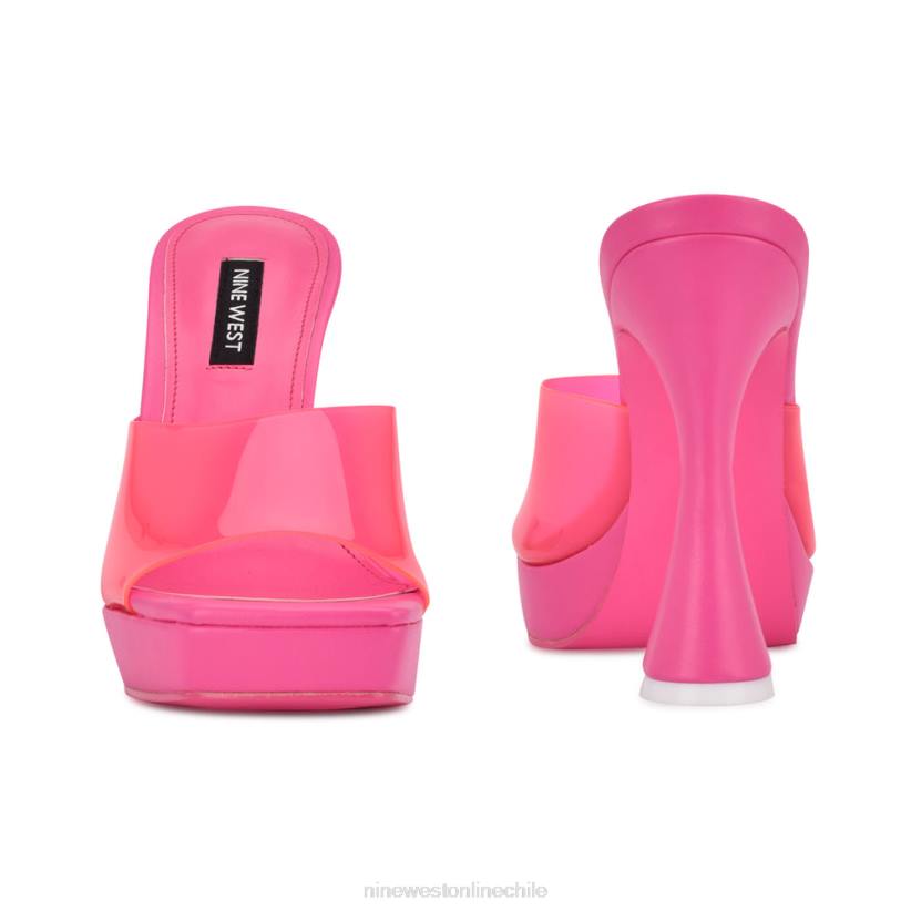 Nine West sandalias ansel con plataforma 2Z2T560 rosa neón Nine West chile carteras