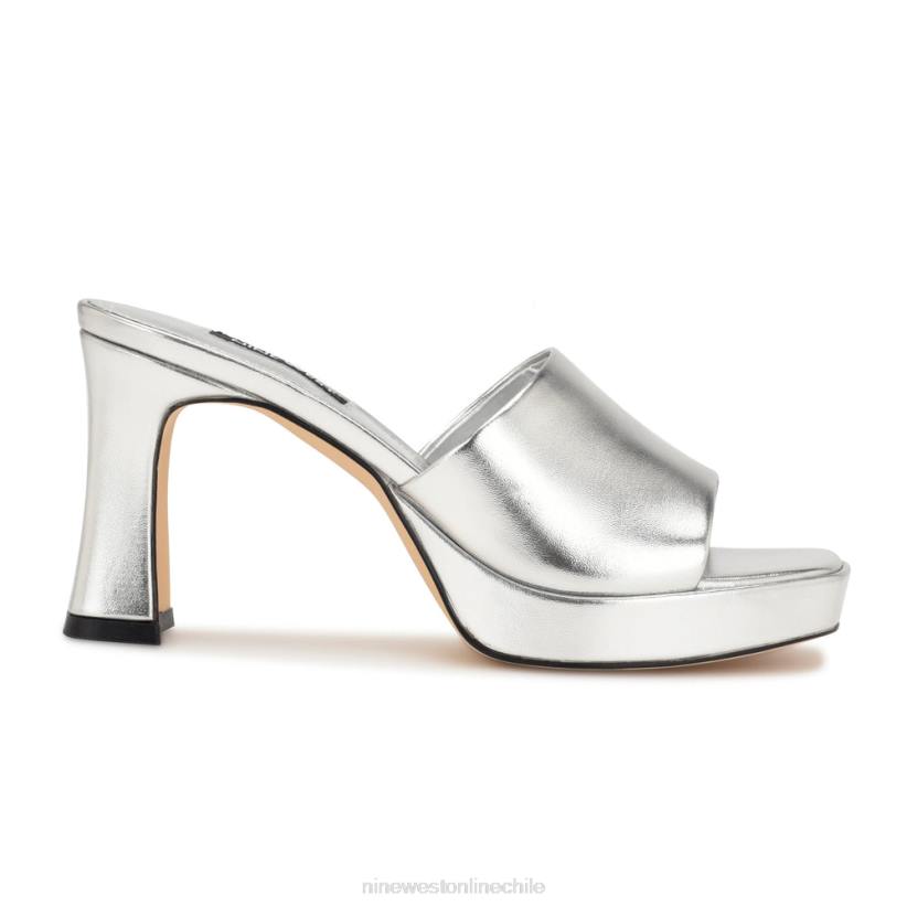 Nine West sandalias beez con plataforma 2Z2T157 plata Nine West zapatillas chile
