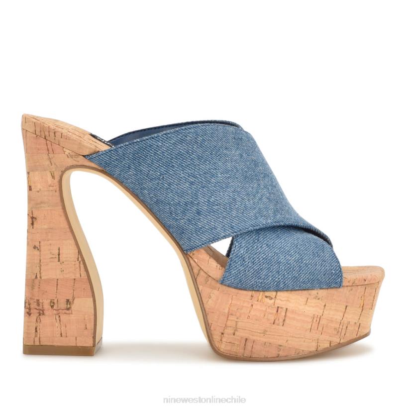 Nine West sandalias con plataforma girlz 2Z2T178 mezclilla azul Nine West cartera negra