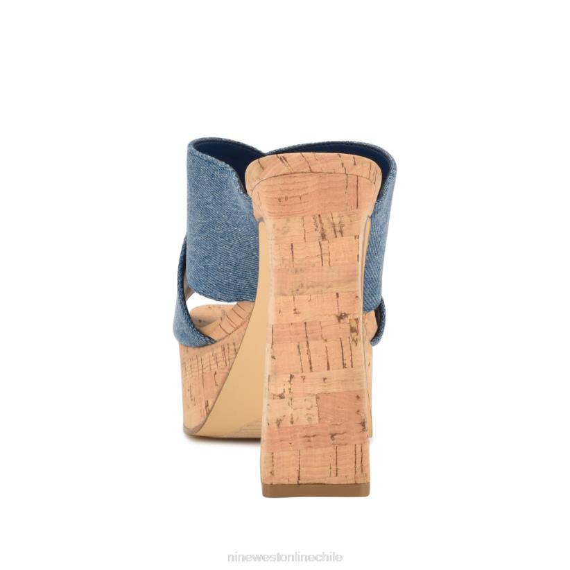 Nine West sandalias con plataforma girlz 2Z2T178 mezclilla azul Nine West cartera negra