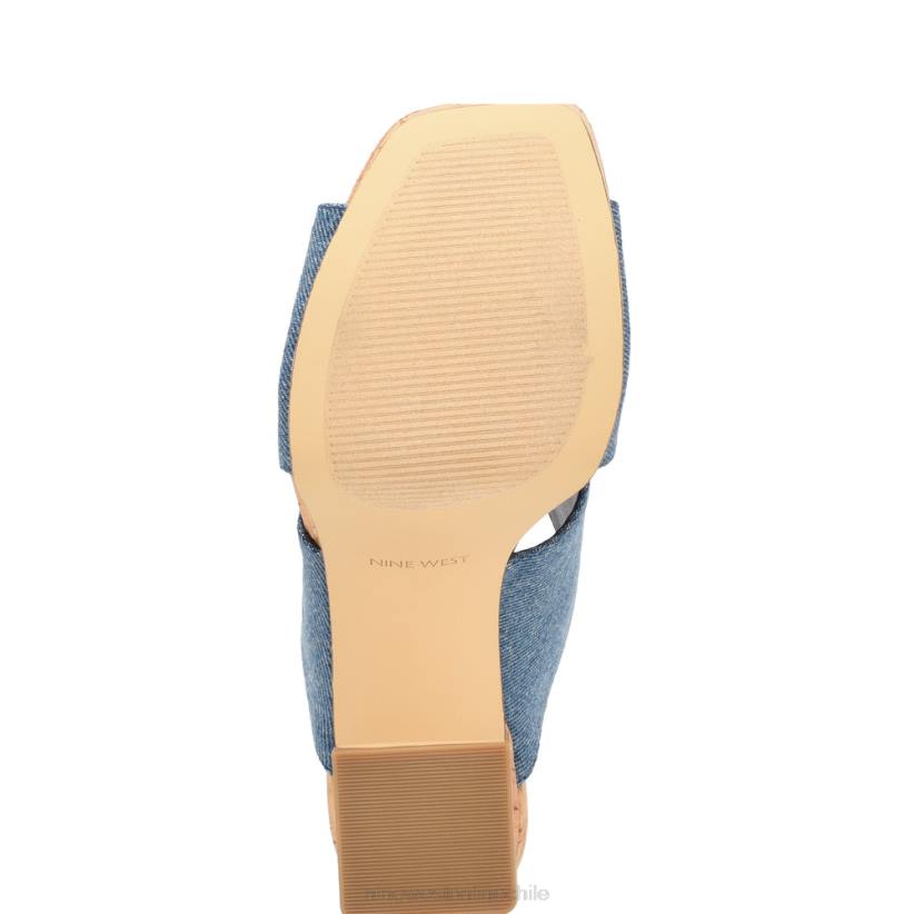 Nine West sandalias con plataforma girlz 2Z2T178 mezclilla azul Nine West cartera negra