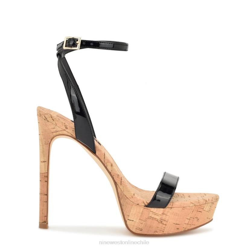Nine West sandalias con plataforma gracia 2Z2T156 charol negro Nine West sandals