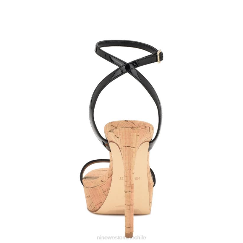 Nine West sandalias con plataforma gracia 2Z2T156 charol negro Nine West sandals