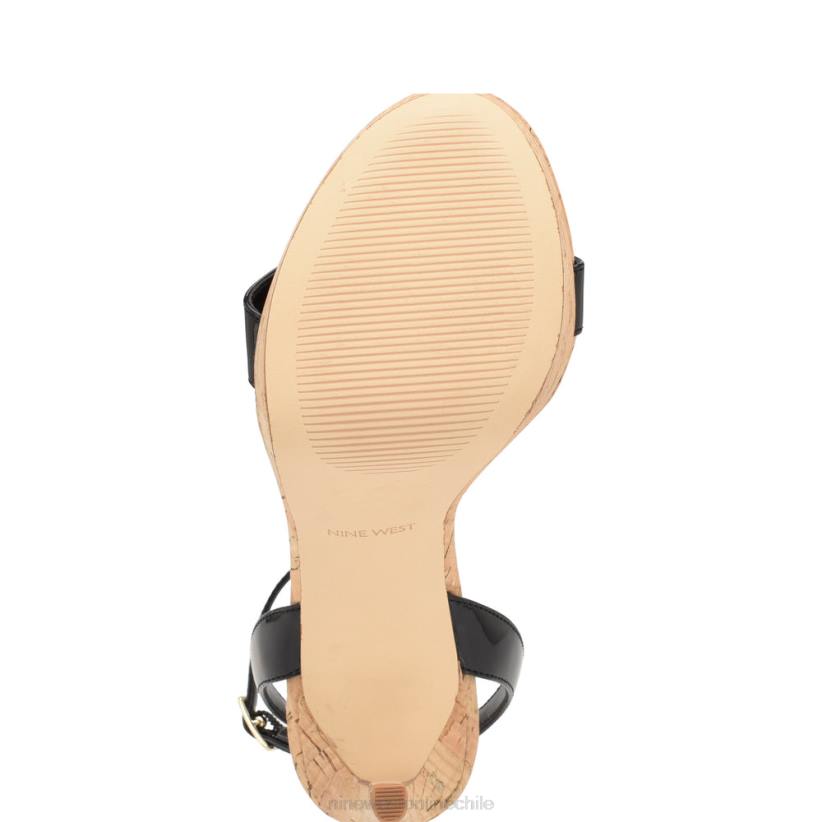 Nine West sandalias con plataforma gracia 2Z2T156 charol negro Nine West sandals